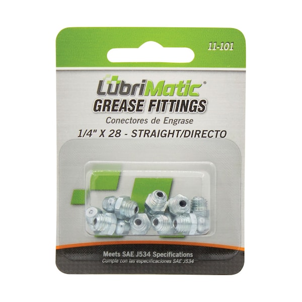 Lubrimatic LubriMatic Straight Grease Fittings 10 pk 11-101-15 - main